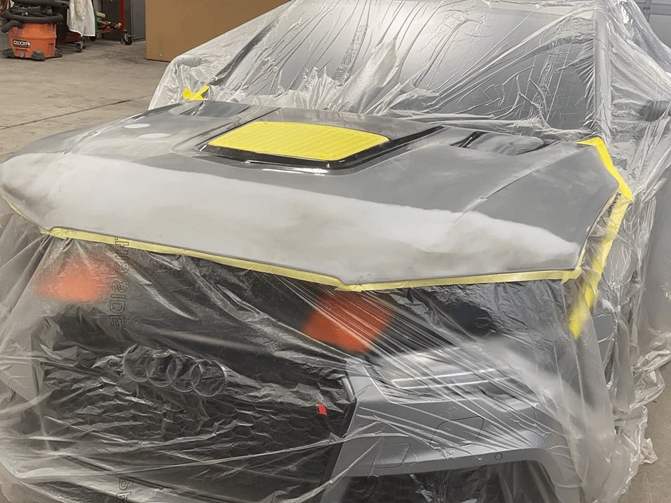 Prestige Auto Painting AUDI RS7 Hood Before White